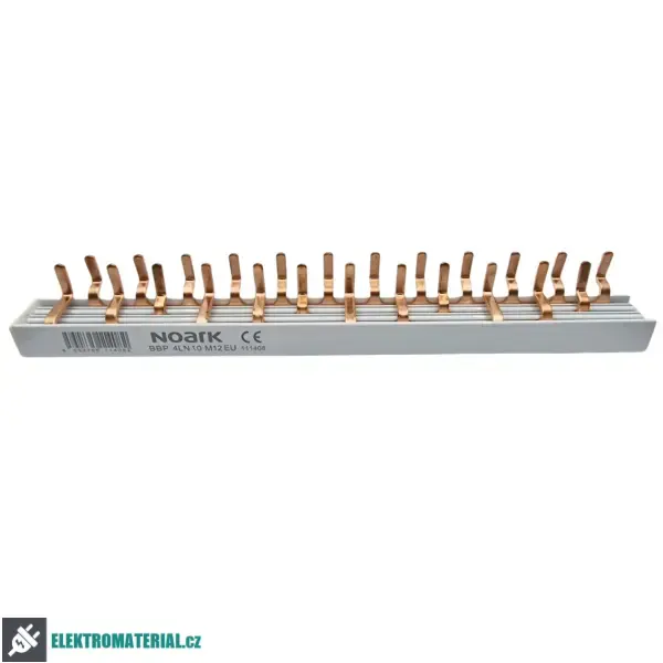 NOARK 111408 BBP 4LN 10 M12 EU Propojovací lišta, 3P+N, 10mm2, 63A, 12 modulů pro Ex9NLE+k Značkový