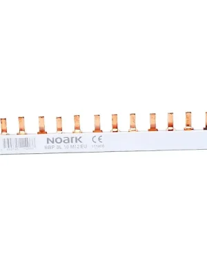 Bezpečná Platba NOARK 111406 BBP 3L 10 M12 EU Propojovací lišta, 3fázová, 10mm2, 63A, 12 modulů pro Ex9B40