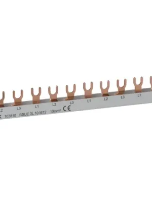 Odeslání Ihned NOARK 103866 BBUE 2L 10 M56 NLPN Propojovací lišta 2fázová,10mm2,63A,56 mod. (1m) Ex9PN