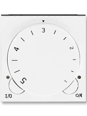 ABB 3292H-A10101 03, LEVIT Termostat univerzální otočný; bílá/bílá Speciální Cena