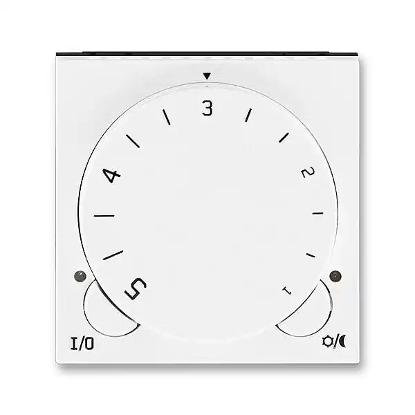 ABB 3292H-A10101 03, LEVIT Termostat univerzální otočný; bílá/bílá Speciální Cena