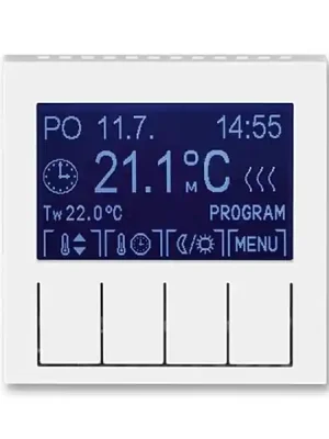 ABB 3292H-A10301 03, LEVIT Termostat univerzální programovatelný; bílá/bílá Hit Sezóny