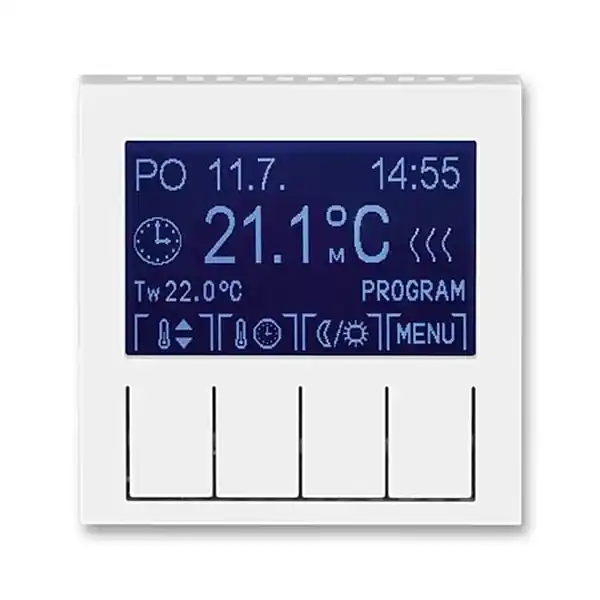 ABB 3292H-A10301 03, LEVIT Termostat univerzální programovatelný; bílá/bílá Hit Sezóny