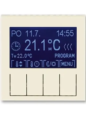 Poslední Šance ABB 3292H-A10301 17, LEVIT Termostat univerzální programovatelný; sl,kost/bílá