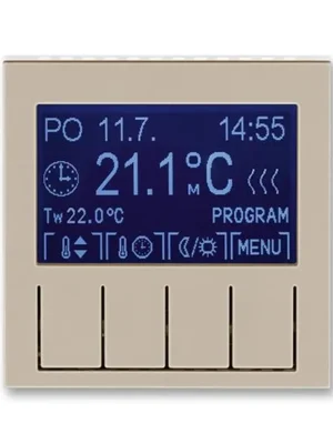 ABB 3292H-A10301 18, LEVIT Termostat univerzální programovatelný; macchiato/bílá Ověřený