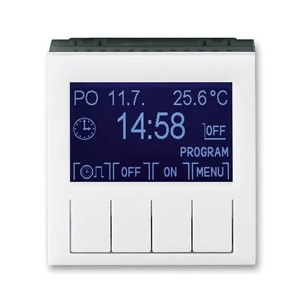Sezónní Sleva ABB 3292H-A20301 62, LEVIT Hodiny spínací programovatelné; bílá/kouřová černá