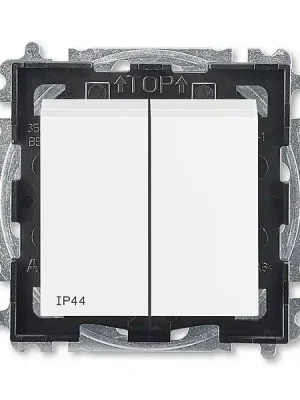 ABB 3559H-A05940 03, LEVIT Přepínač sériový, řazení č,5, IP44; bílá/bílá Nejprodávanější