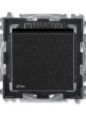 ABB 3559H-A06940 63, LEVIT Přepínač střídavý, s krytem, řazení č,6, IP44; onyx/kouř,černá Akční Cena
