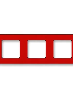 ABB 3901H-A05030 65, LEVIT Rámeček trojnásobný; červená/kouř, černá Přímo Od Výrobce