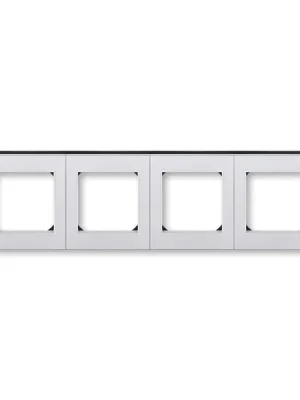 ABB 3901H-A05040 70, LEVIT Rámeček čtyřnásobný; titanová/kouř, černá Must-Have