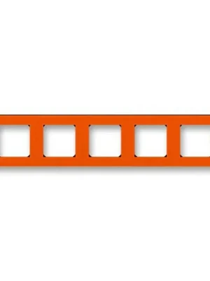 ABB 3901H-A05050 66, LEVIT Rámeček pětinásobný; oranžová/kouř, černá Výprodej