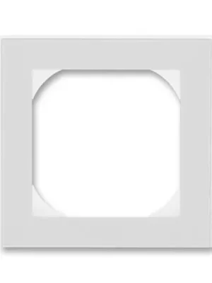 ABB 3901H-A05510 16, LEVIT Rámeček jednonásobný s otvorem 55x55; šedá/bílá Výhodná Nabídka