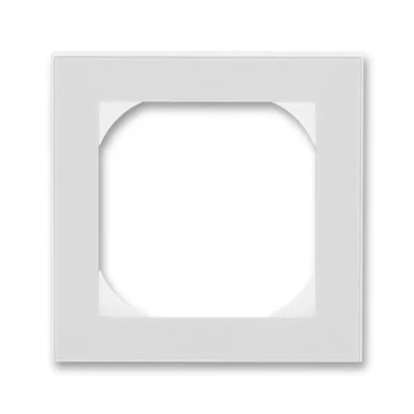 ABB 3901H-A05510 16, LEVIT Rámeček jednonásobný s otvorem 55x55; šedá/bílá Výhodná Nabídka