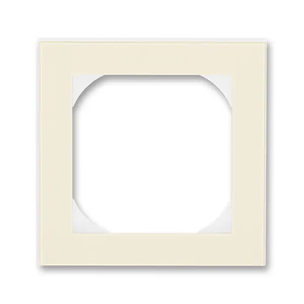 Akční Nabídka ABB 3901H-A05510 17, LEVIT Rámeček jednonásobný s otvorem 55x55; sl,kost/bílá