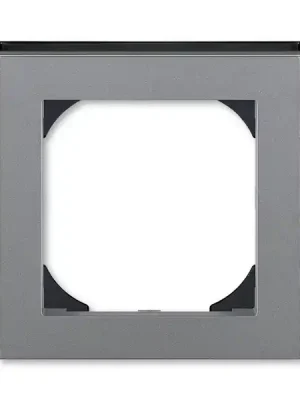 ABB 3901H-A05510 69, LEVIT Rámeček jednonásobný s otvorem 55x55; ocelová/kouř, černá Ověřený