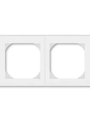 ABB 3901H-A05520 01, LEVIT Rámeček dvojnásobný s otvorem 55x55; bílá/ledová bílá Akční Cena