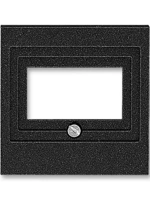 ABB 5014H-A00040 63, LEVIT Kryt zásuvky reproduktorové, komun, nebo USB; onyx Jen Po Omezenou Doba