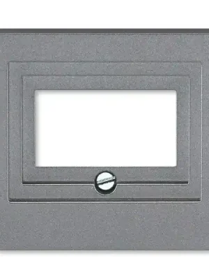 ABB 5014H-A00040 69, LEVIT Kryt zásuvky reproduktorové, komun, nebo USB; ocelová Rychlé Dodání