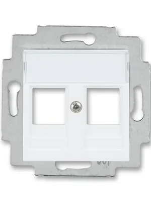 ABB 5014H-A01018 03, LEVIT Kryt zásuvky komun, př, (2x); bílá Expresní Doručení