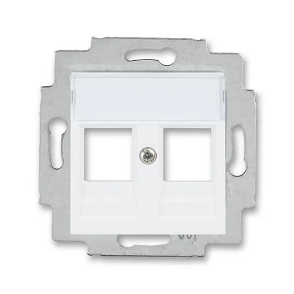 ABB 5014H-A01018 03, LEVIT Kryt zásuvky komun, př, (2x); bílá Expresní Doručení
