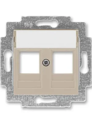 Zlevněný ABB 5014H-A01018 18, LEVIT Kryt zásuvky komun, př, (2x); macchiato