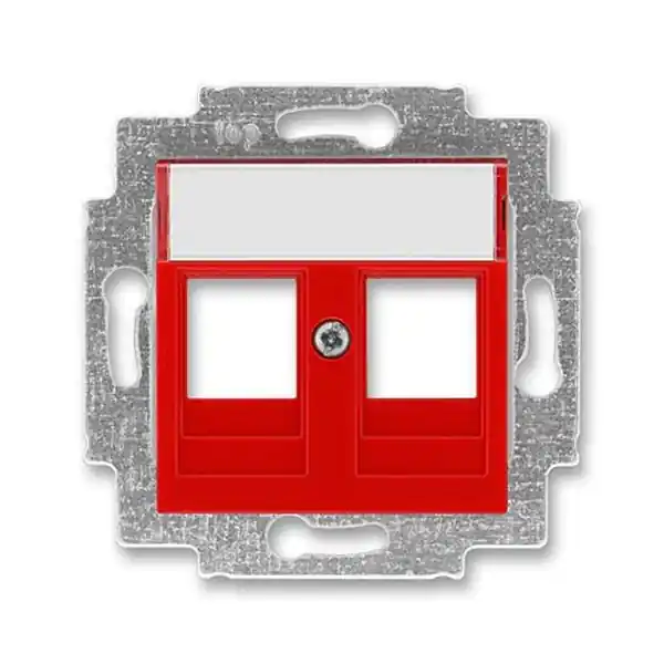 ABB 5014H-A01018 65, LEVIT Kryt zásuvky komun, př, (2x); červená Novinka