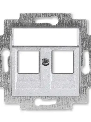 ABB 5014H-A01018 70, LEVIT Kryt zásuvky komun, př, (2x); titanová Speciální Cena