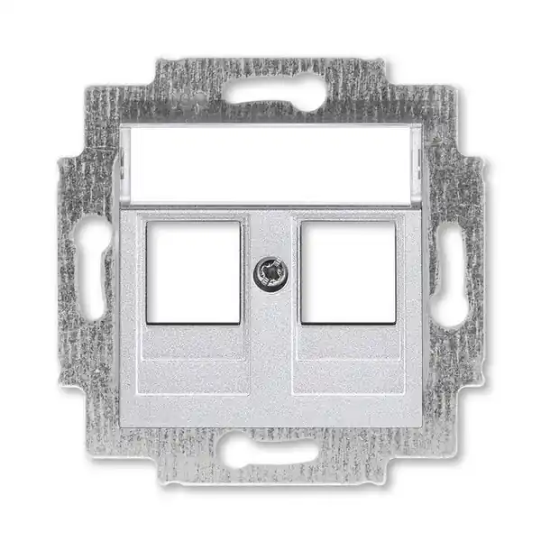 ABB 5014H-A01018 70, LEVIT Kryt zásuvky komun, př, (2x); titanová Speciální Cena