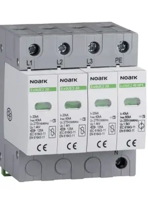 NOARK 103355 Ex9UE2 20 3PN 275 Svodič třída 2 (C),20 kA,275VAC,3+N Časově Omezené