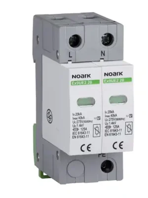 Odeslání Ihned NOARK 103351 Ex9UE2 20 2P 275 Svodič třída 2 (C),20 kA,275VAC,2pól