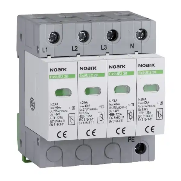 NOARK 103358 Ex9UE2 20R 4P 275 Svodič třída 2 (C),20 kA,275VAC,4pól,sig.kont. Bezpečná Platba