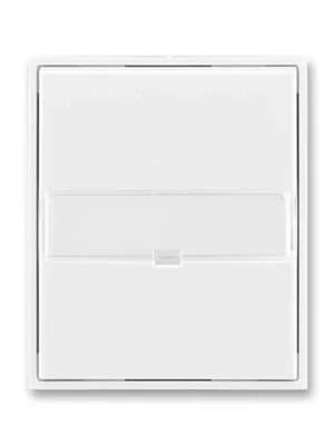 ABB 3558E-A00610 03 Element Kryt spínače jednoduchý, s popisovým polem, s čirým průzorem, bílá/bílá Nejprodávanější