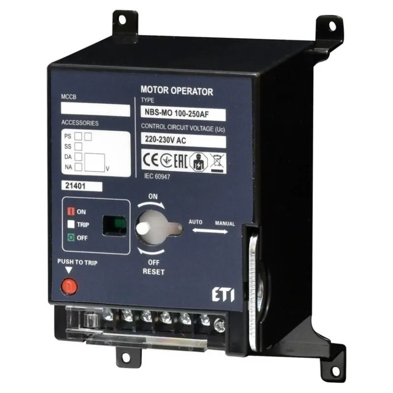 Cenový Hit ETI POHON MOTOROVÝ NBS-MO 100-250AF AC220/230V, KE KOMPAKT. JISTIČI NBS, 004673231