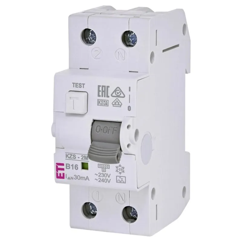 ETI CHRÁNIČ 10 KZS-2M 1P+N A B16/0,03 10KA 002173204 Omezená Nabídka