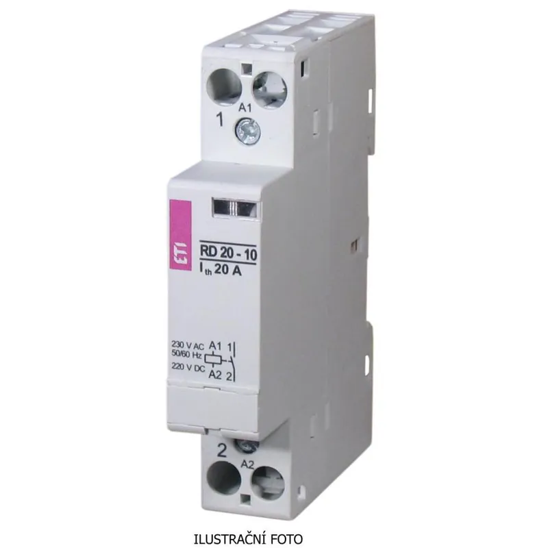 Odeslání Ihned ETI STYKAČ RD 20-01 1-PÓL. 1M 1XZ IN=20A UN=230V AC/DC 002464002