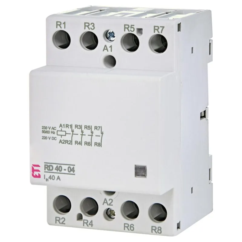 ETI STYKAČ RD 40-04 4-PÓL. 3M 4XV IN=40A UN=230V AC/DC 002464024 Cenová Bomba
