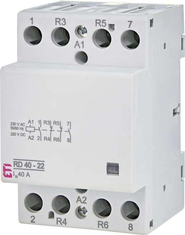 Jen Po Omezenou Doba ETI STYKAČ RD 40-22 4-PÓL. 3M 2XNO IN=40A UN=230V AC 002464022