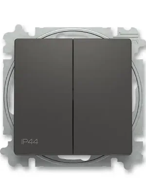 ABB 3559T-A05940 237 ZONI Přepínač sériový, s krytem, řazení 5, IP44 matná černá Akční Cena