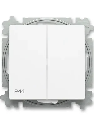ABB 3559T-A05940 240 ZONI Přepínač sériový, s krytem, řazení 5, IP44 matná bílá Vysoce Kvalitní
