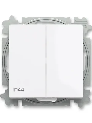 ABB 3559T-A05940 500 ZONI Přepínač sériový, s krytem, řazení 5, IP44 bílá Rychlé Dodání