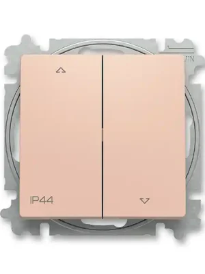 ABB 3559T-A88940 242 ZONI Ovládač žaluziový, s krytem, řazení 1/0+1/0, IP44 pudrová Cenový Hit