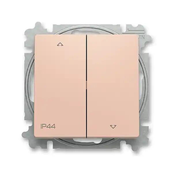 ABB 3559T-A88940 242 ZONI Ovládač žaluziový, s krytem, řazení 1/0+1/0, IP44 pudrová Cenový Hit