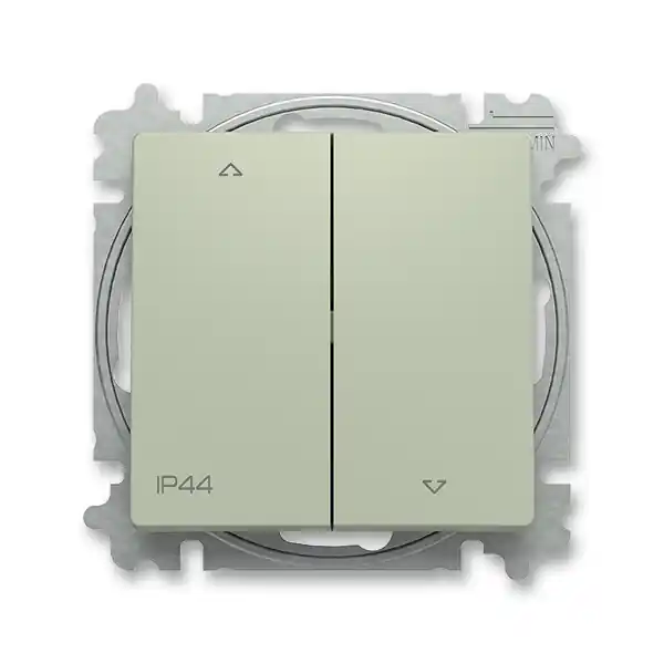 ABB 3559T-A88940 243 ZONI Ovládač žaluziový, s krytem, řazení 1/0+1/0, IP44 olivová Koupit Online