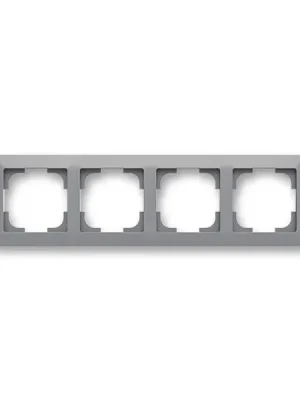 ABB 3901T-A00040 141 ZONI Rámeček čtyřnásobný, pro vodorovnou i svislou montáž šedá / bílá Akce