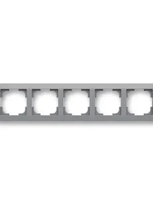 ABB 3901T-A00050 141 ZONI Rámeček pětinásobný, pro vodorovnou i svislou montáž šedá / bílá Značkový