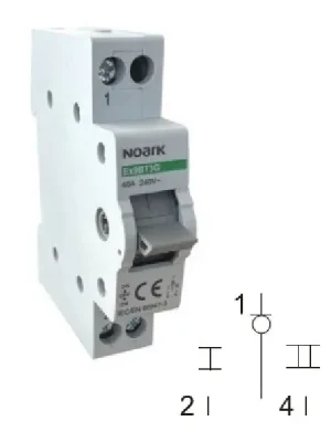 Nejlepší Cena Noark 113920 Ex9BT3G 1CO 40A EU Skupinový přepínač (I-0-II), 1CO, 40A