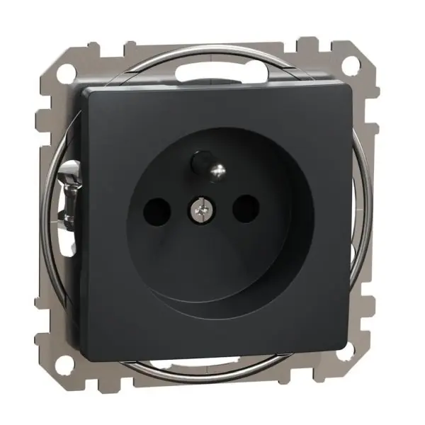 SCHNEIDER SDD114012 SEDNA Zásuvka 230V 16A clonky bezšroubová, Antracit Tovární Cena