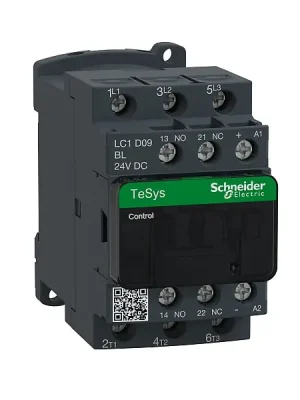 Zlevněný SCHNEIDER LC1D09BL Stykač 9A 1"Z" +1"V" 2,4 W , 24VDC,s odruš.modulem.