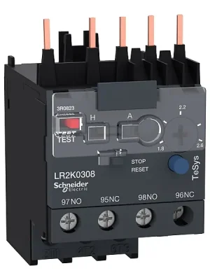 Vrácení Zdarma SCHNEIDER LR2K0308 Jistící nadproudové relé tř.10A, 1,8-2,6A