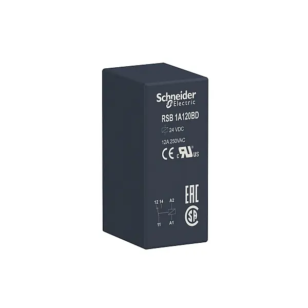 Nejprodávanější SCHNEIDER RSB1A120BD Relé pro rozhraní 1P/ 12 A, 24 V ss